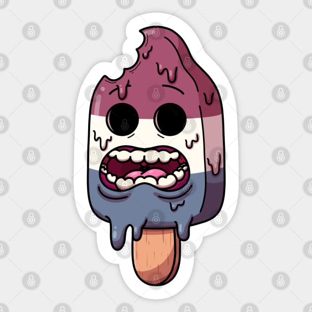 Zombie Popsicle Sticker by TheMaskedTooner